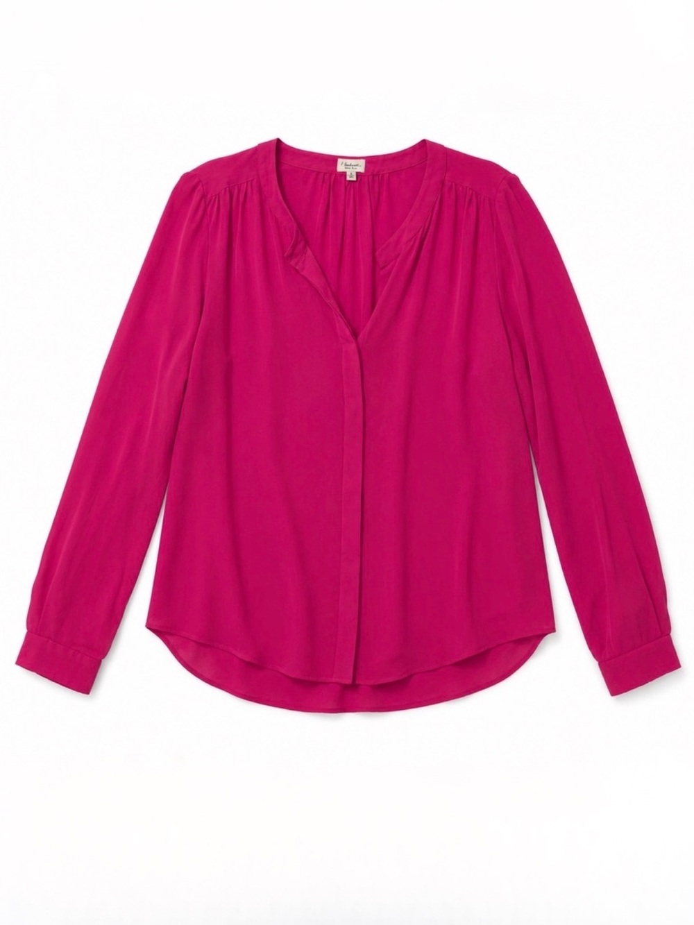 Aritzia Babaton Aritzia 100% Silk Blouse Magenta Pink SZ M